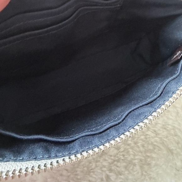 Coach Nolita 19 bag purse in buffalo plaid chalk / gray with pink cherry charm - Picture 10 of 10